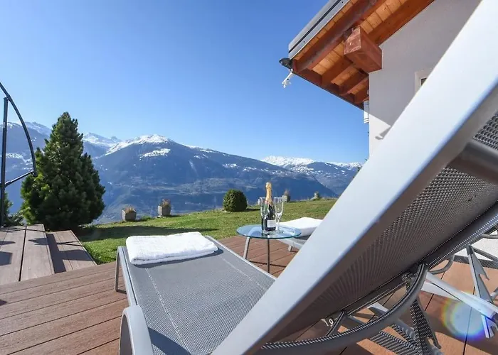 Luxury With Sauna And Jacuzzi, Amazing View Кран-Монтана