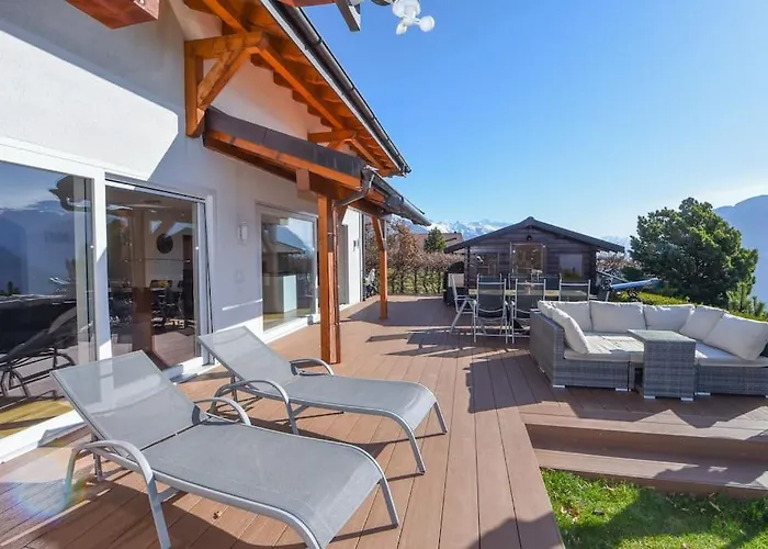 Luxury With Sauna And Jacuzzi, Amazing View Вилла Кран-Монтана