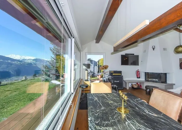 Luxury With Sauna And Jacuzzi, Amazing View * Кран-Монтана